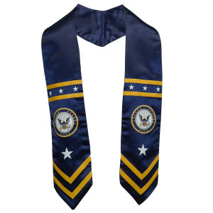Navy Graduation Stole